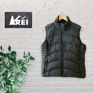 REI Women’s Down Vest Puffer Jacket in Black Size L